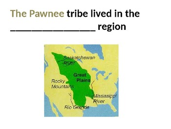 Preview of Pawnee tribe Flashcards