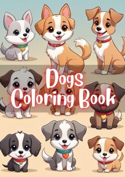 Preview of Paws and Palette: Doggy Dreams - 100 Pages of Canine Coloring Bliss!