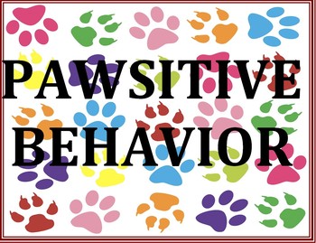 Pawsitive Behavior Chart
