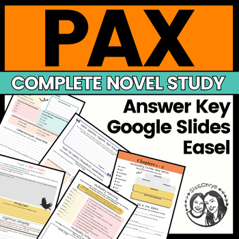 Preview of Pax by Sara Pennypacker - Printable + Digital Novel Study