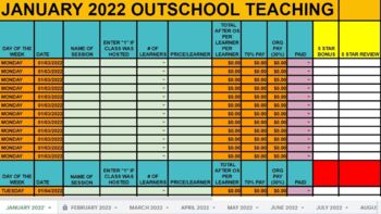 Preview of Pay Organizer For ORGANIZATIONS On Outschool, Allschool, etc...