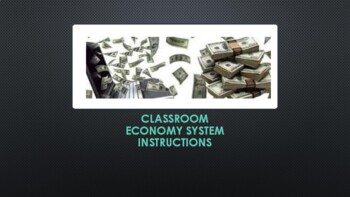 Preview of Paychecks! Classroom Economy System INSTRUCTIONS - Middle School
