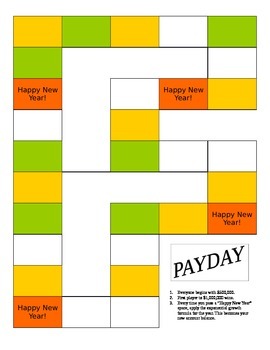 Preview of Payday - Exponential Growth Board Game for Algebra