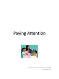 Paying Attention: social story