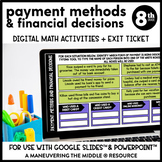 Payment Methods and Financial Decisions Digital Math Activ