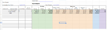Preview of Payroll Register & Earnings Record (Google Sheets)