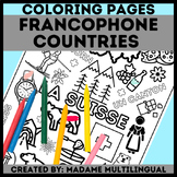 Pays Francophones Coloriage | Francophone Countries Colori