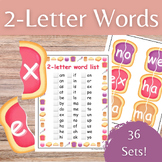 Pb&J 2-Letter Word Puzzles for Homeschool Activity or Clas