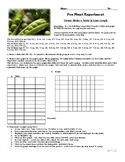 Pea Plant Experiment - Tables and Graphs