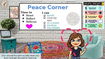 Preview of Peace Corner: Social Emotional Learning in a Digital Classroom (SEL)