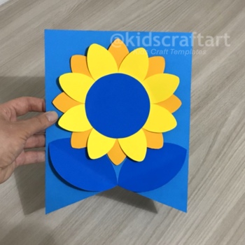 Preview of Peace Craft Sunflower Ukrainian Flag We Stand With Ukraine Solidarity Flower Art