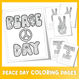 Peace Day Coloring Page, International day of Peace Kinder