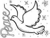 Peace Dove Coloring Sheet