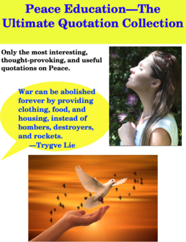 Preview of Peace Education--The Ultimate Quotation Collection