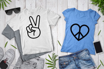 Peace Love Bundle SVG, Peace Symbol Svg, Peace Sign Mandala,heart Mandala, Peace  Love SVG Files for Silhouette & Cricut. Peace Love Design. 