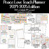 Peace Love Teach Teacher Planner 2023-2024