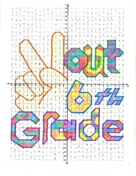 Preview of End of the Year 6th Grade Coordinate Graphing