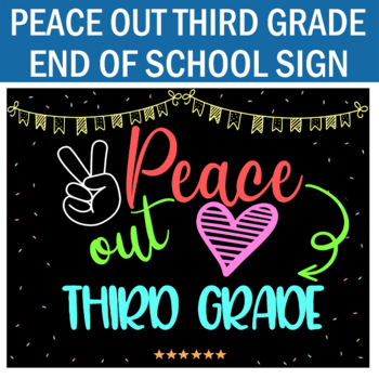 Free Peace Out 3Rd Grade Svg Free