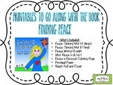 Peace Printables to accompany the book, Finding Peace.