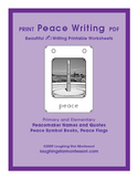 Peace Writing K-3 ~ Print