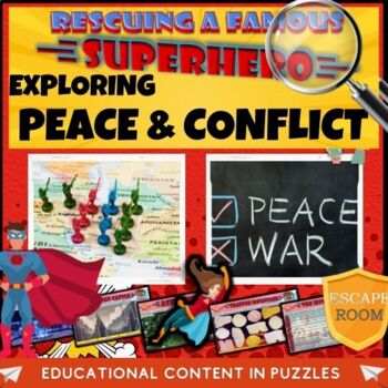 Preview of Peace and Conflict SEL Escape Room