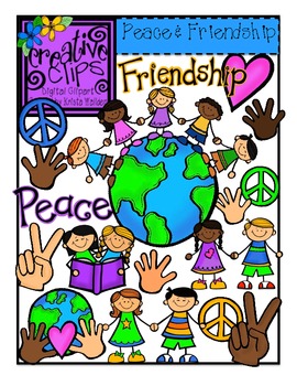 Preview of Peace and Friendship {Creative Clips Digital Clipart}