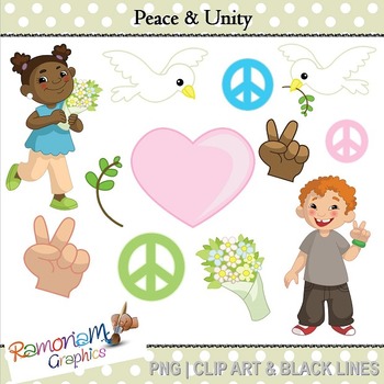 Peace Clip art by RamonaM Graphics | Teachers Pay Teachers