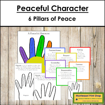 Preview of FREE Peaceful Character (6 pillars of peaceful character)