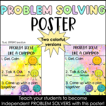 problem solving step poster