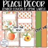 Peach Binder Covers and Spine Labels