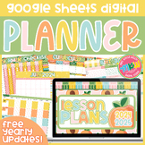 Peach Digital Planner | Google Sheets | Free Updates