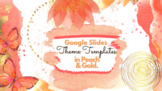 Spring Peach & Gold Google Slides Theme Templates  - Dista