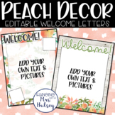 Peach Meet the Teacher Welcome Letters (Editable)