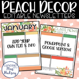 Peach Newsletter Templates