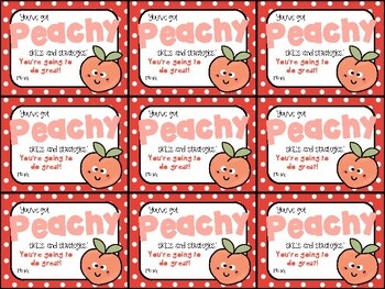 Preview of Peach Rings/ Trolli Peachie O Testing Motivation Treat Tags- Peachy skills &...