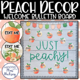 Peach Welcome Bulletin Board