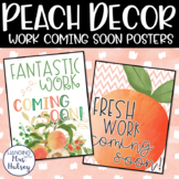 Peach Work Coming Soon Posters