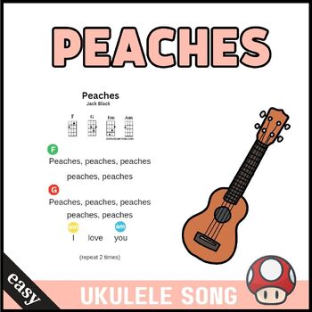 Peaches - Super Mario Bros. Movie EASY Ukulele Tutorial with Play Along 