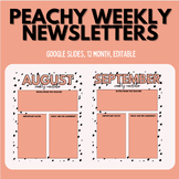 Peachy Weekly Newsletter Template