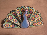 Peacock Fan. Fun 3D Craft Art