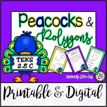 Preview of TEKS 2.8C / Classifying and Sorting Polygons / Printable & Digital