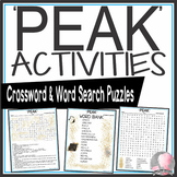 Peak Activities Roland Smith Crossword Puzzle and Word Search