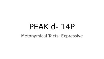 Preview of Peak D- 14P Metonymical Tacts: Expressive