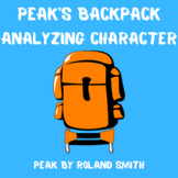Peak by Roland Smith- Backpack character activity