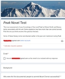 Peak by Roland Smith Novel Test