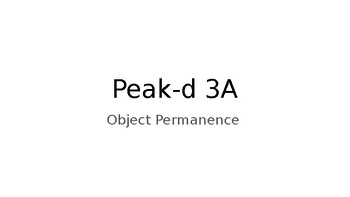 Preview of Peak-d 3C Object Permanence
