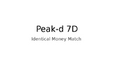 Peak-d 7D Identical Money Match