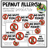 Peanut Allergy and Peanut Free Classroom Posters