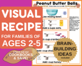 Peanut Butter Balls Visual Recipe for Toddlers, Preschool 