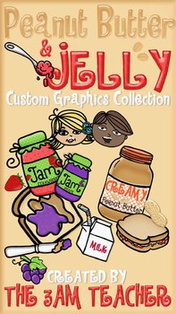 Preview of Peanut Butter & Jelly Custom Clip Art
